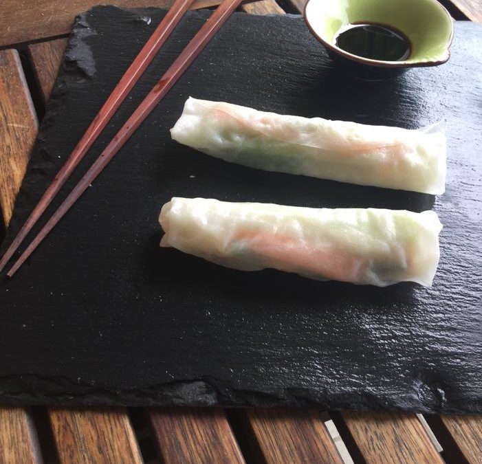 UN BRIN DE FRAICHEUR ou rouleaux de printemps confiné