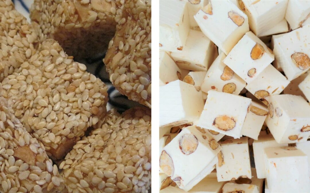 Pourquoi le nougat chinois est de couleur ambrée ? Quelles différences avec le nougat français ?