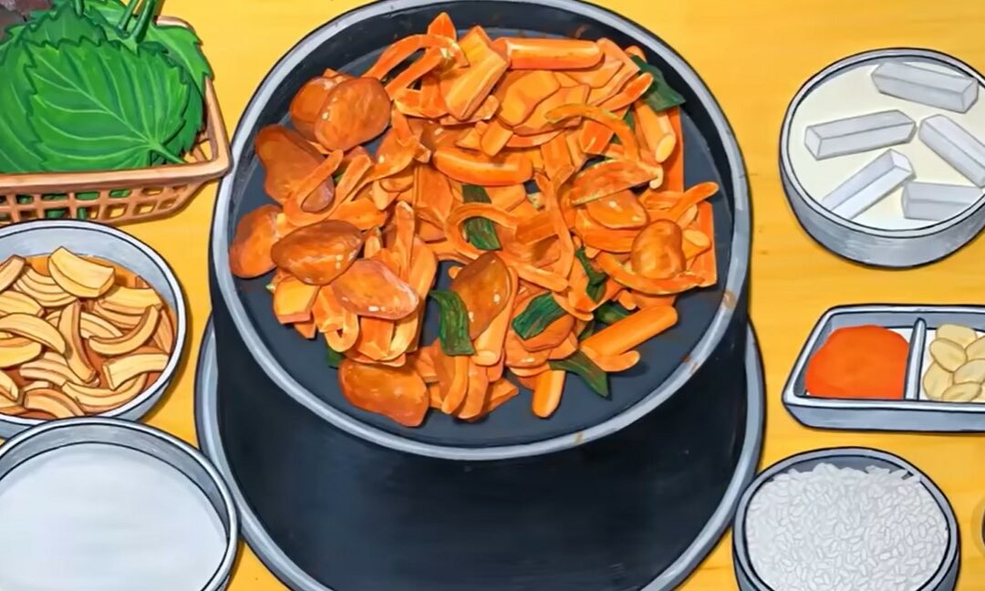 Le Dakgalbi coréen en dessins