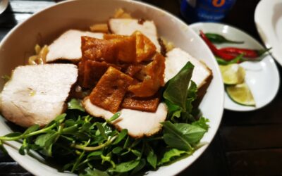 porc Xa Xiu avec tofu frit